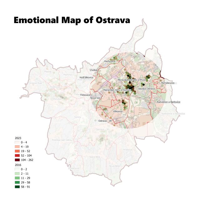 Emotional Map of Ostrava