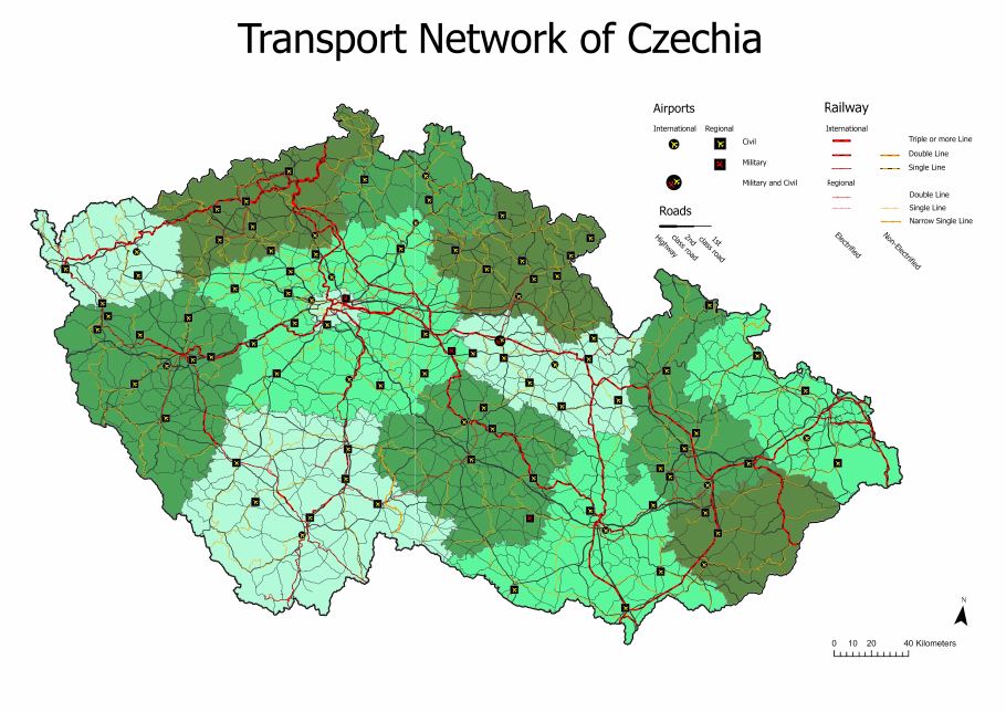 Transport Network of Czechia
